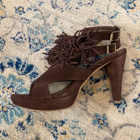 Jeffrey Campbell Suede fringe platforms - Picture 6 of 6